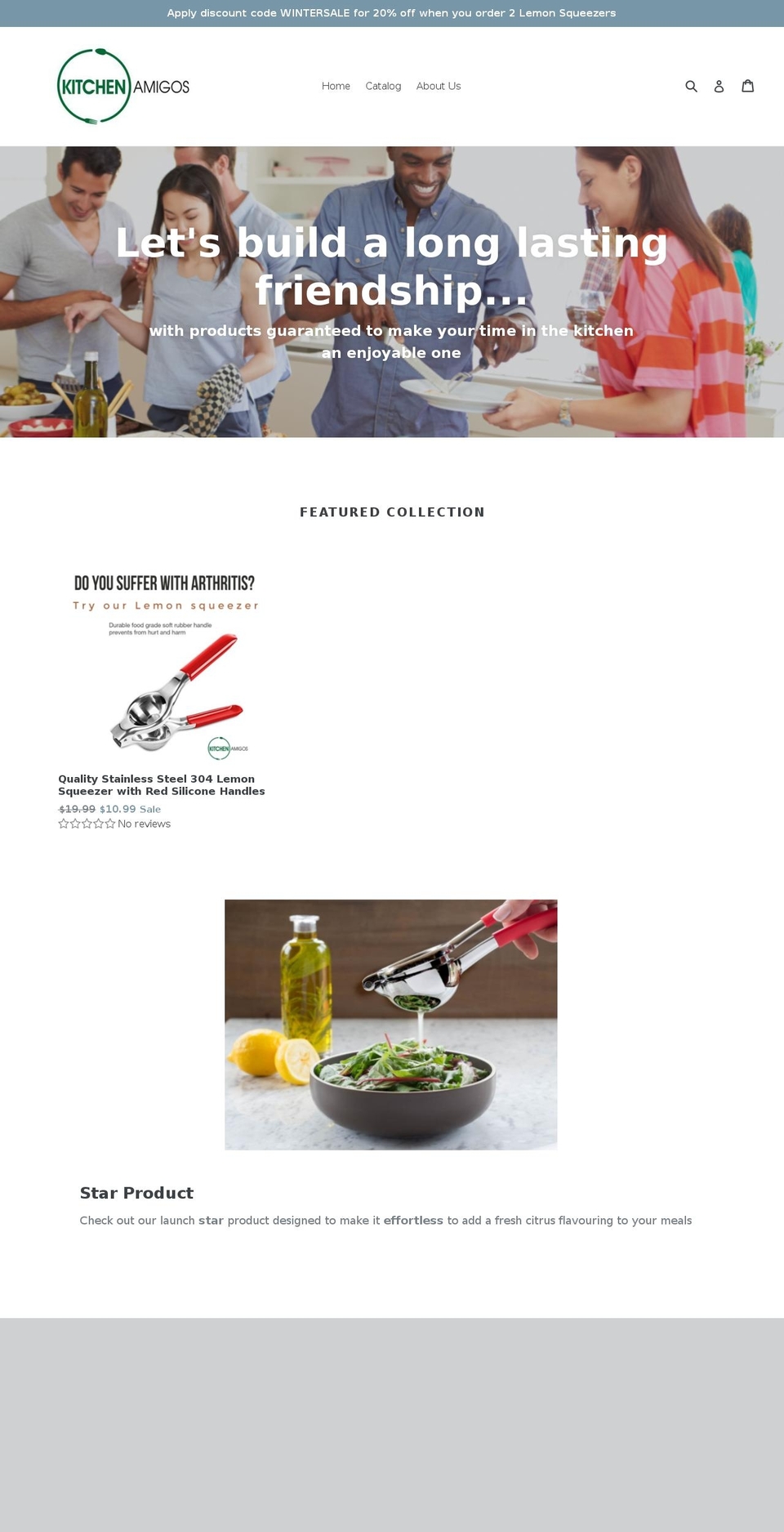 kitchenamigos.com — Shopify storefront screenshot