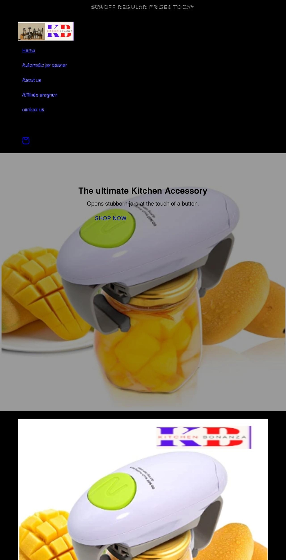 kitchenbonanza.com shopify website screenshot