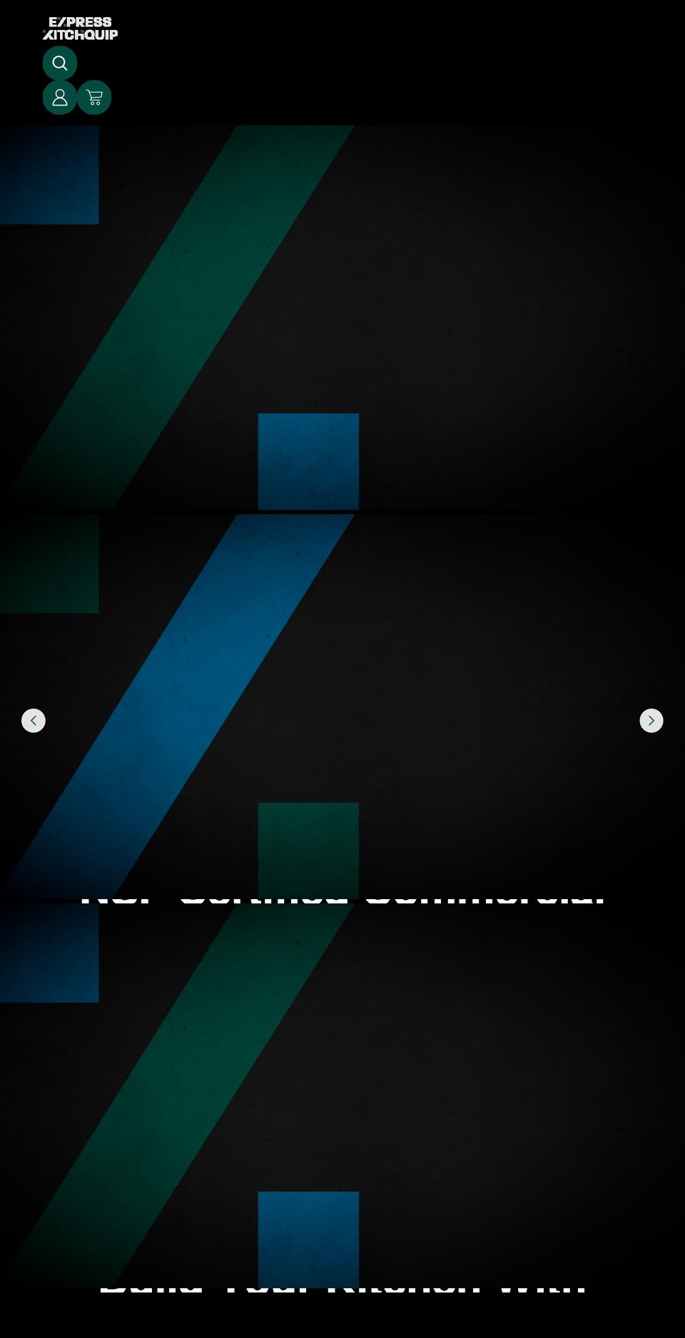 kitchenbuildingequipment.com shopify website screenshot