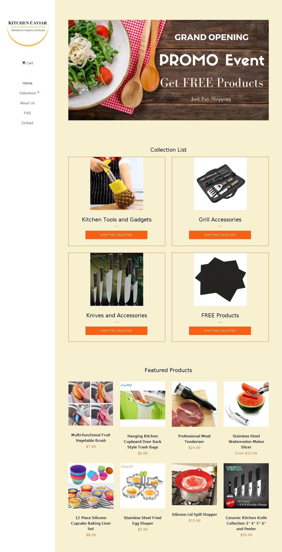 kitchencaviar.com — Shopify storefront screenshot