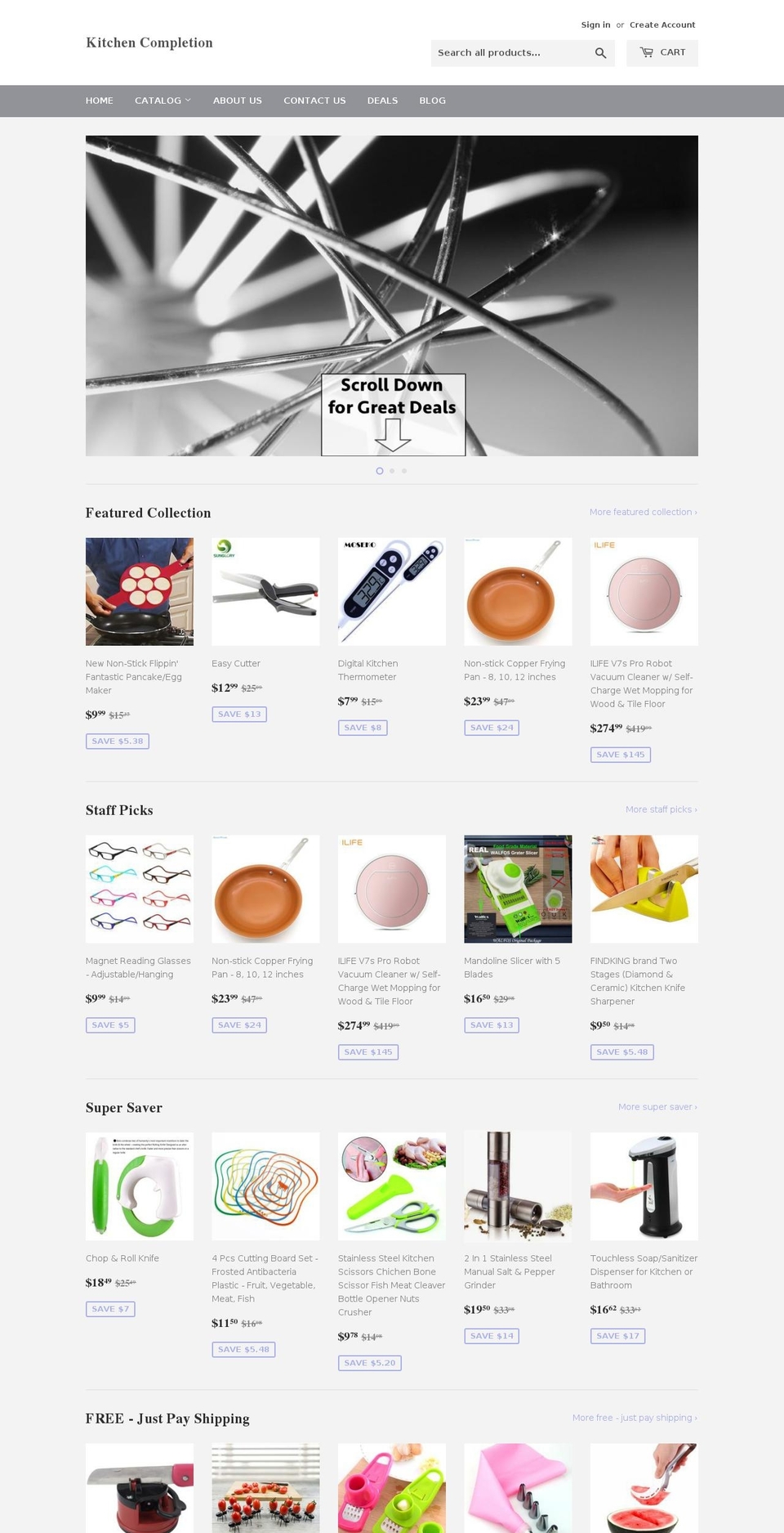 kitchencompletion.com shopify website screenshot