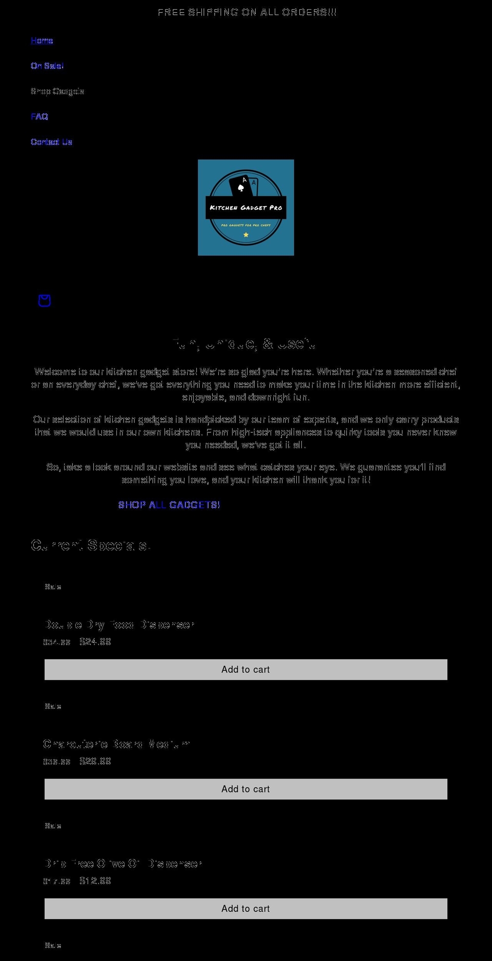 kitchendarling.com shopify website screenshot