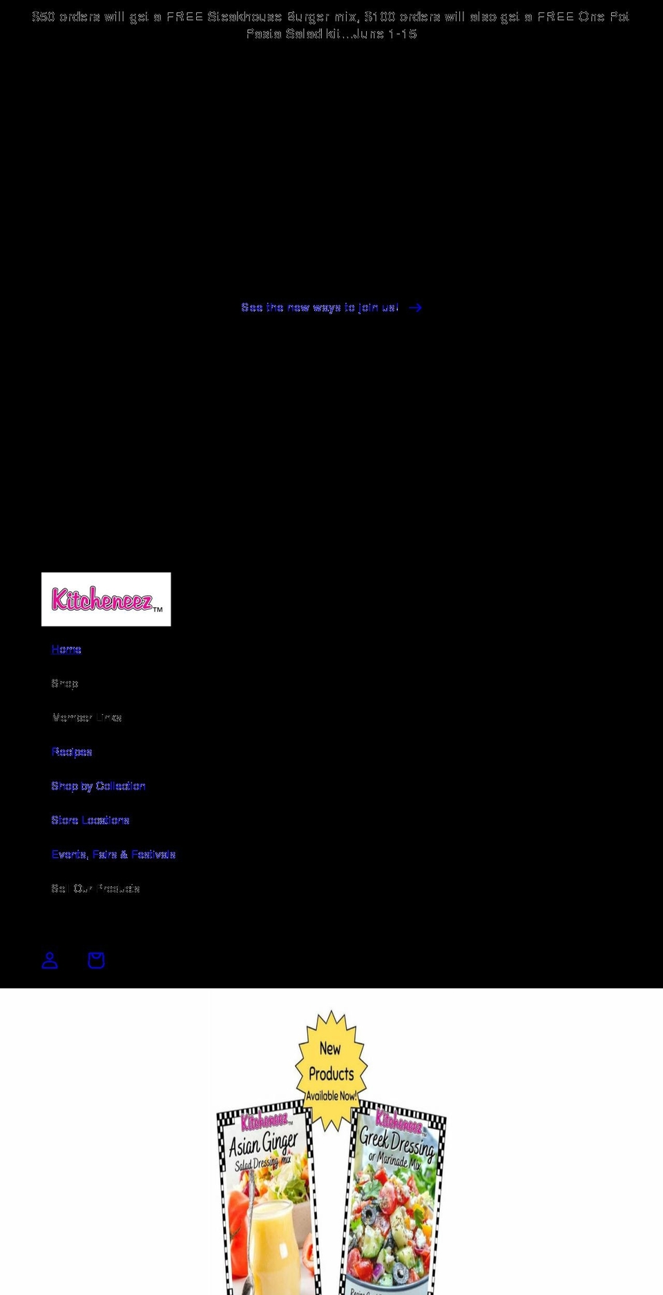 kitcheneez.com shopify website screenshot