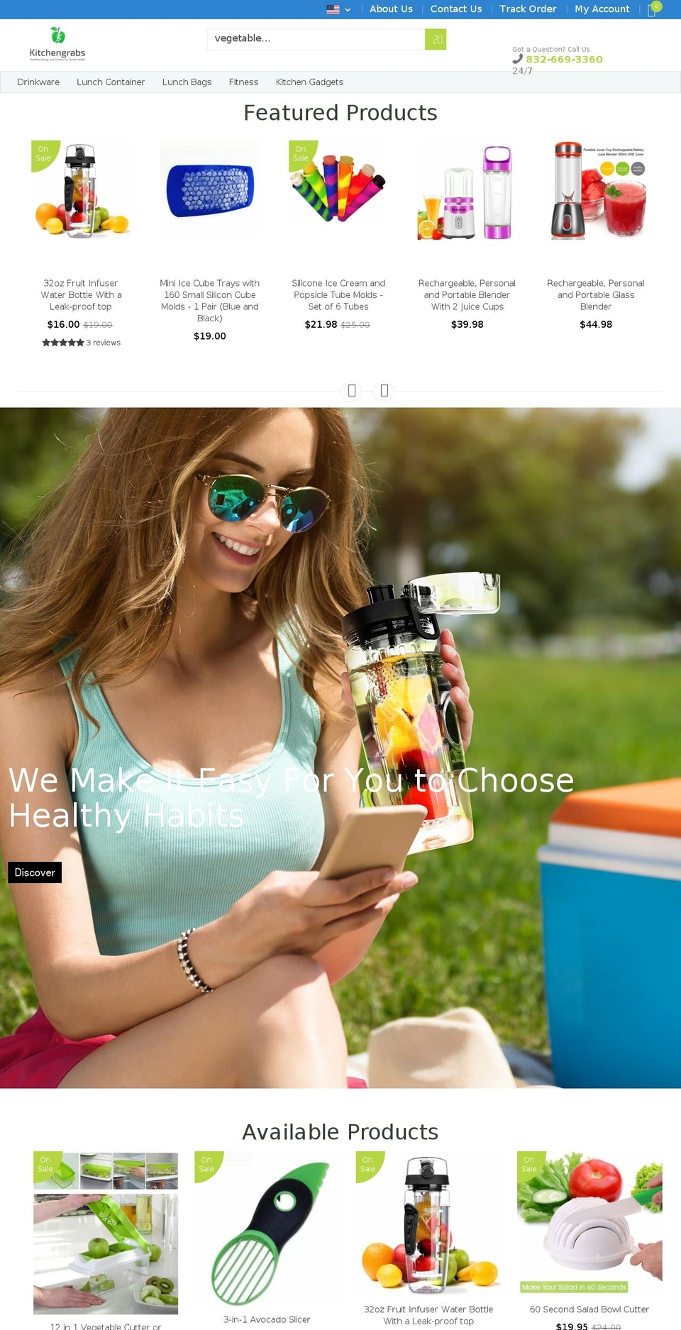 kitchengrabs.com shopify website screenshot