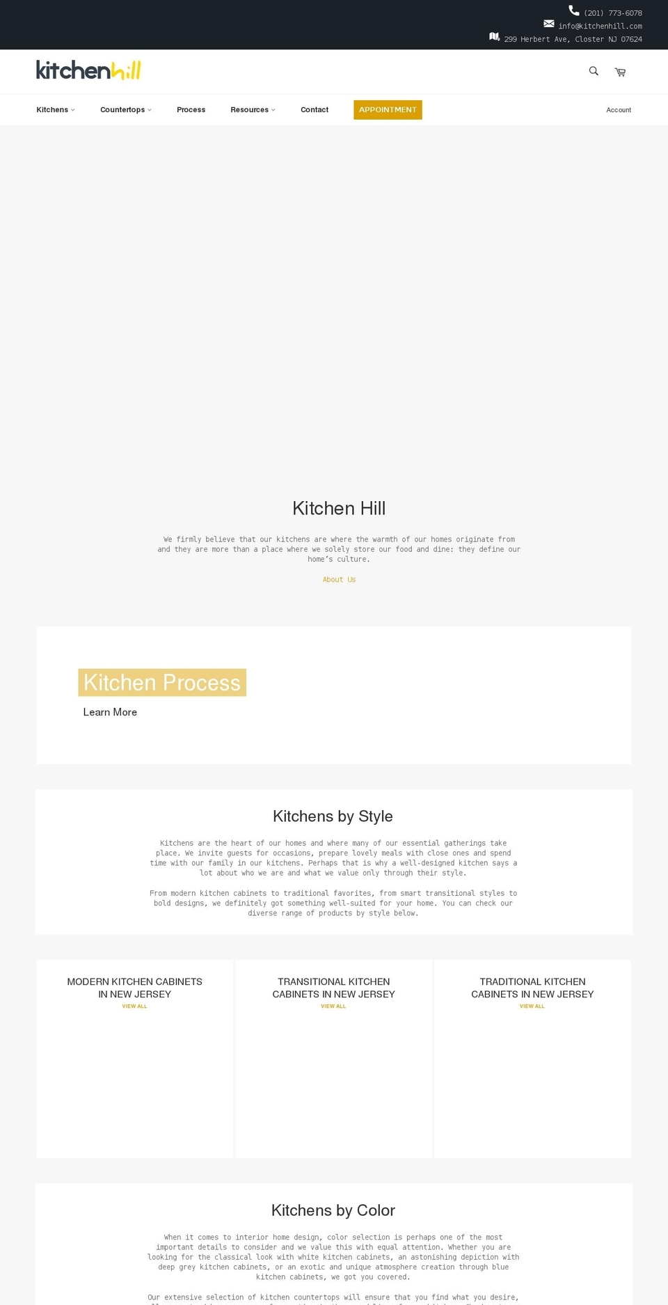 kitchenhill.com shopify website screenshot