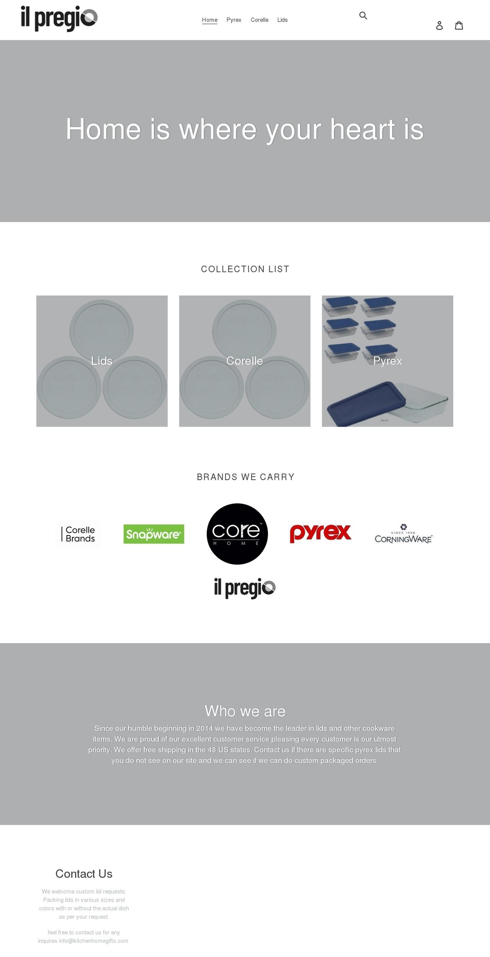 kitchenhomegifts.com shopify website screenshot