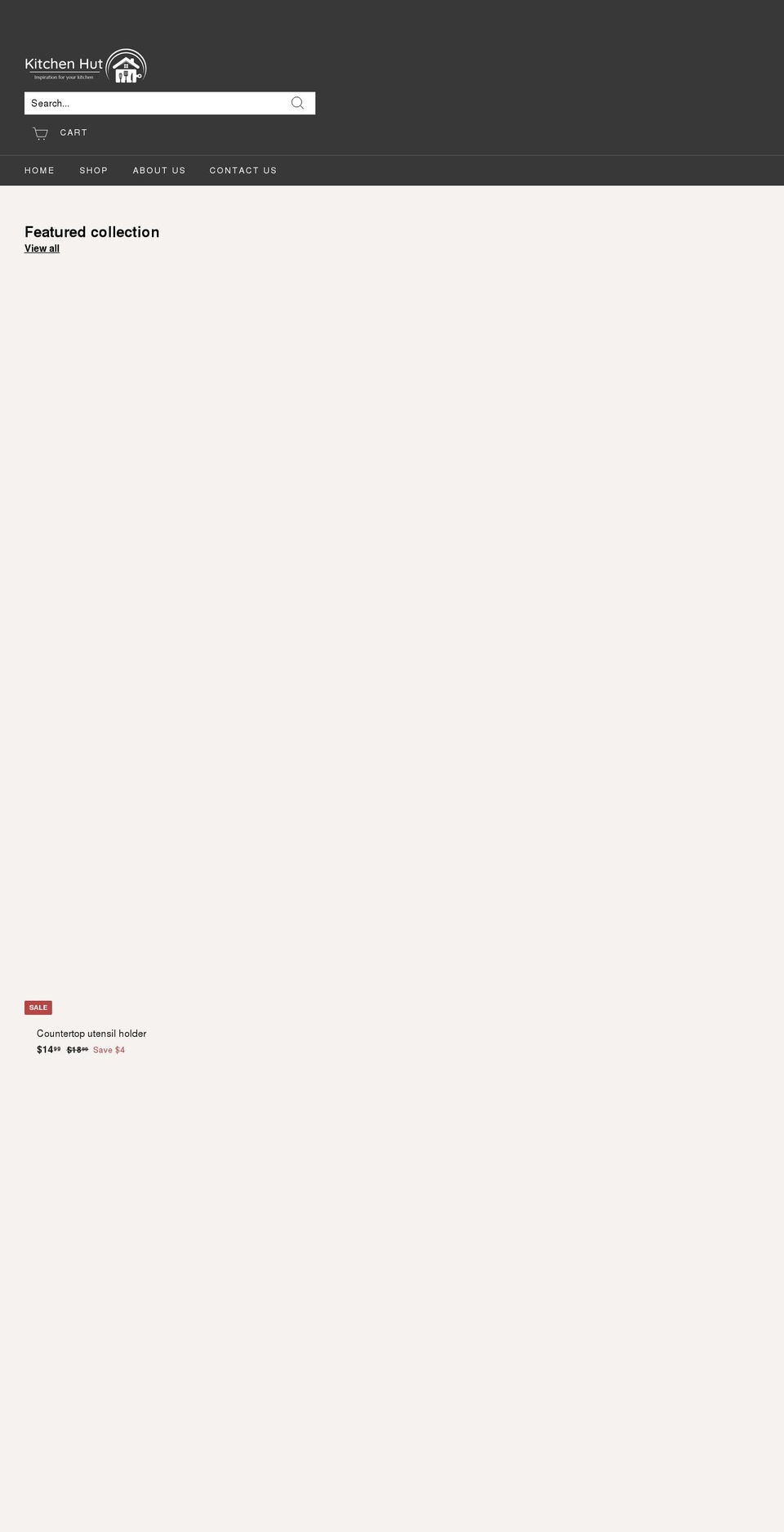 kitchenhut.co shopify website screenshot