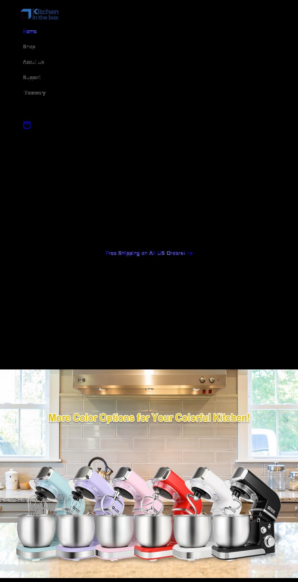 kitcheninthebox.com shopify website screenshot