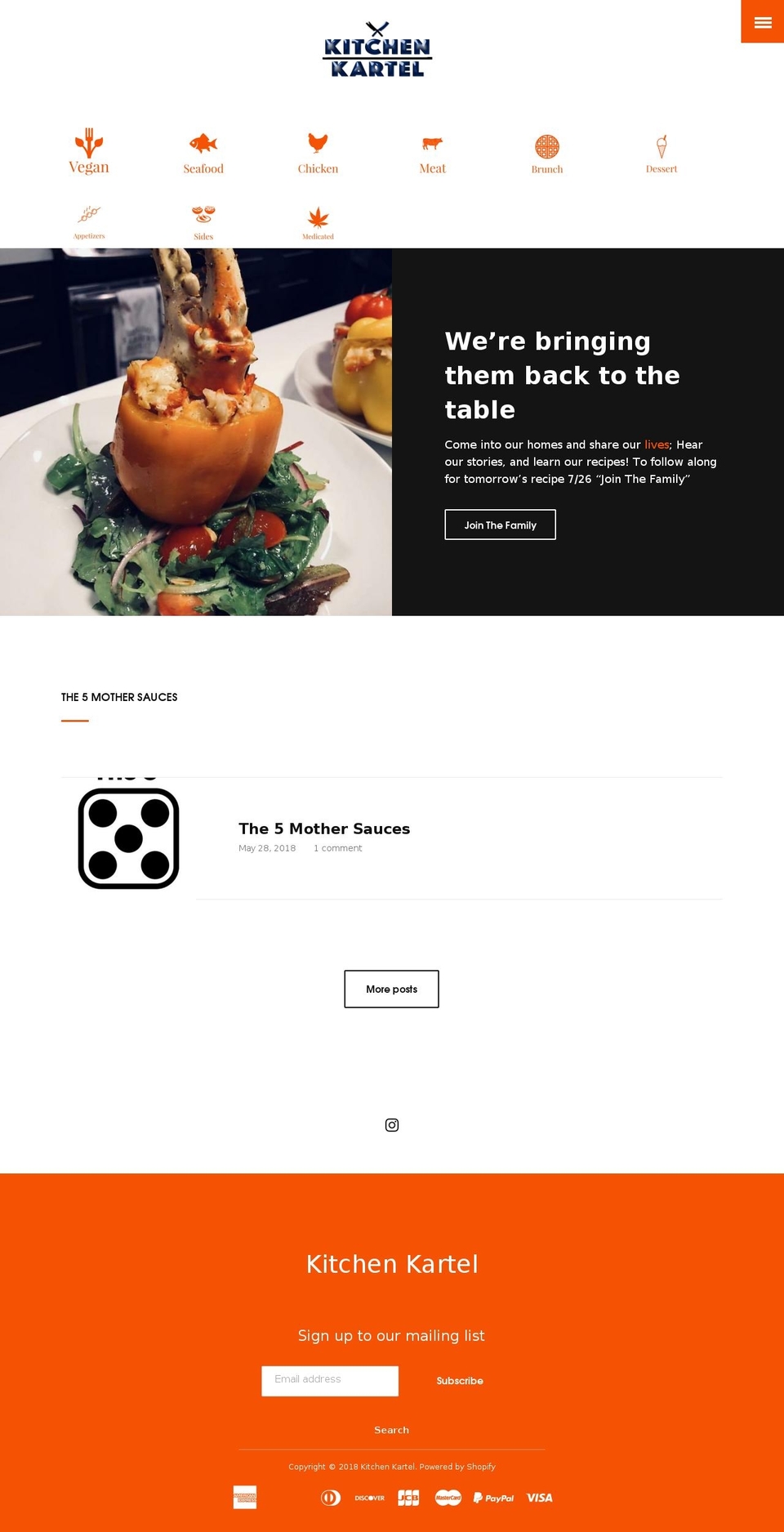 kitchenkartel.com — Shopify storefront screenshot