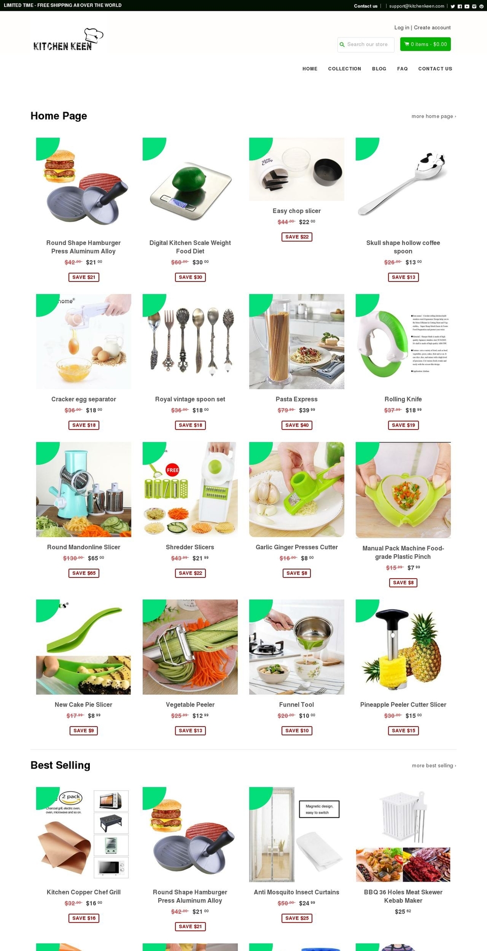 kitchenkeen.com — Shopify storefront screenshot