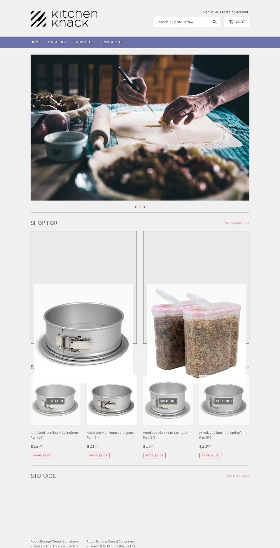 kitchenknack.com — Shopify storefront screenshot