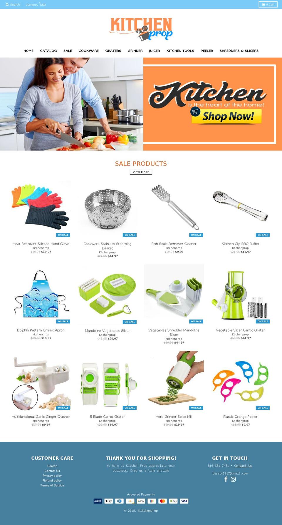 ecomclub-store Shopify theme site example kitchenprop.com