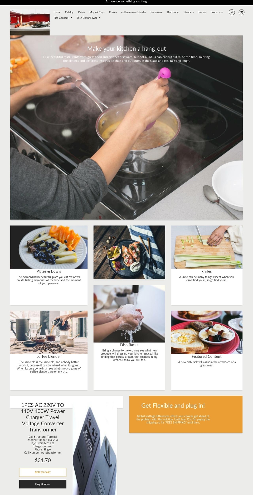 kitchenseat.com — Shopify storefront screenshot
