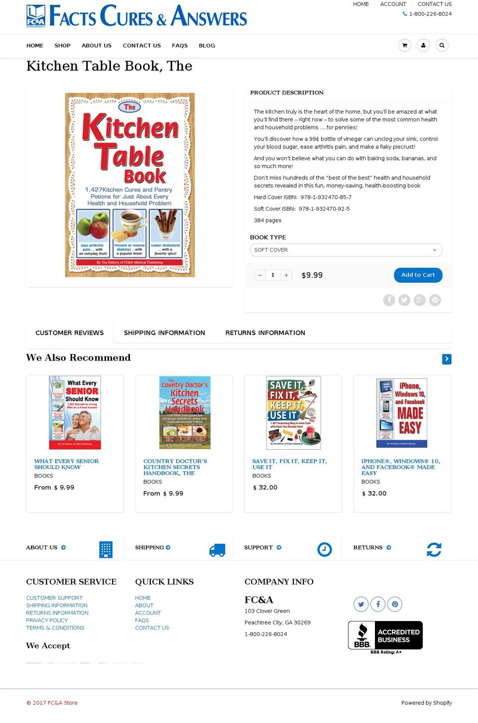 kitchentablebook.com shopify website screenshot