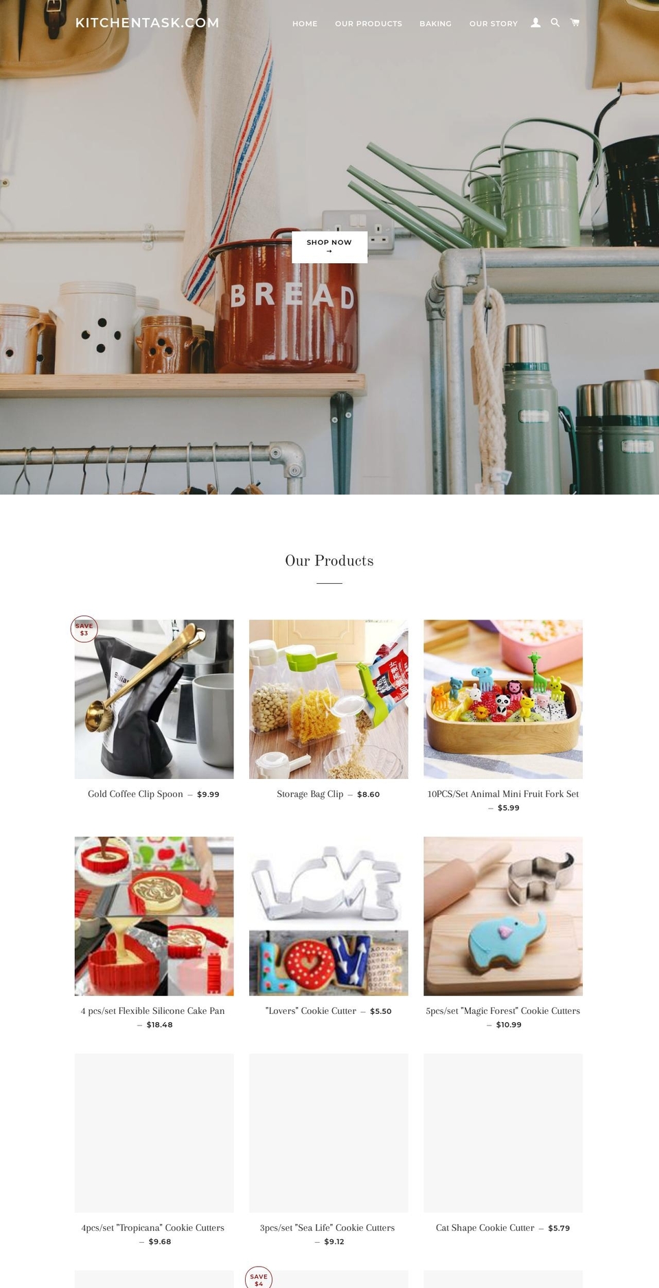 kitchentask.com — Shopify storefront screenshot