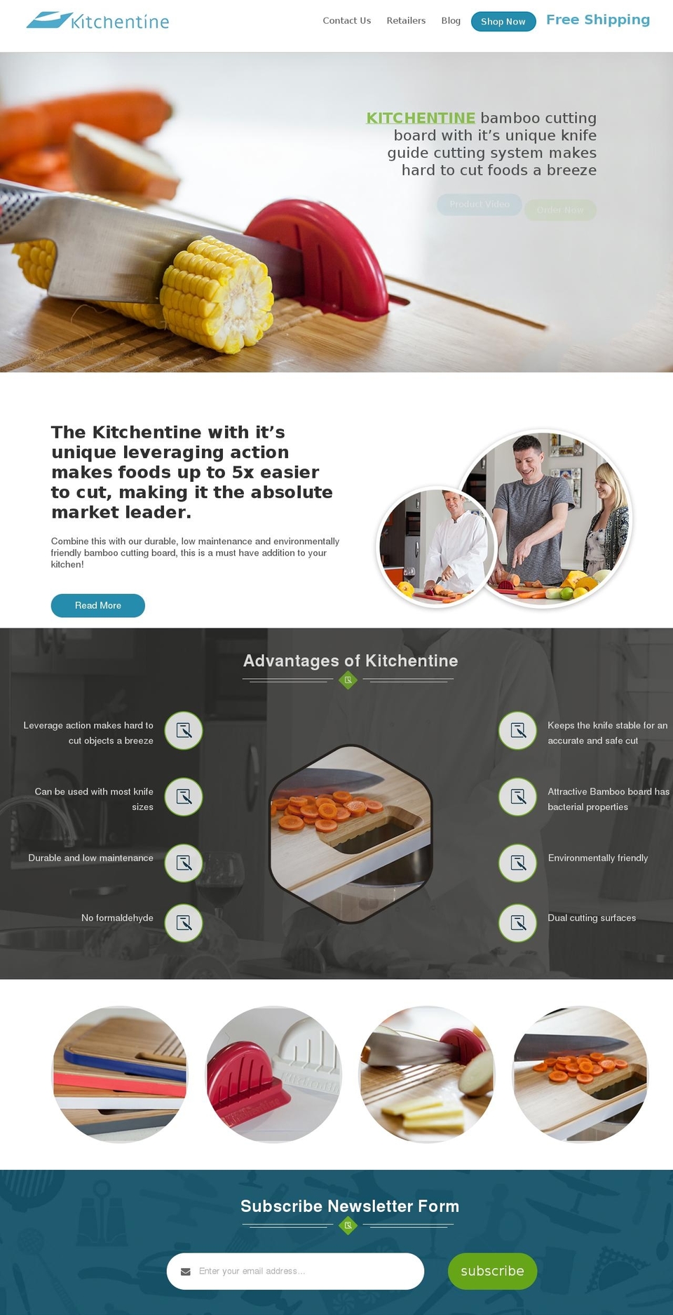 kitchentine.com shopify website screenshot