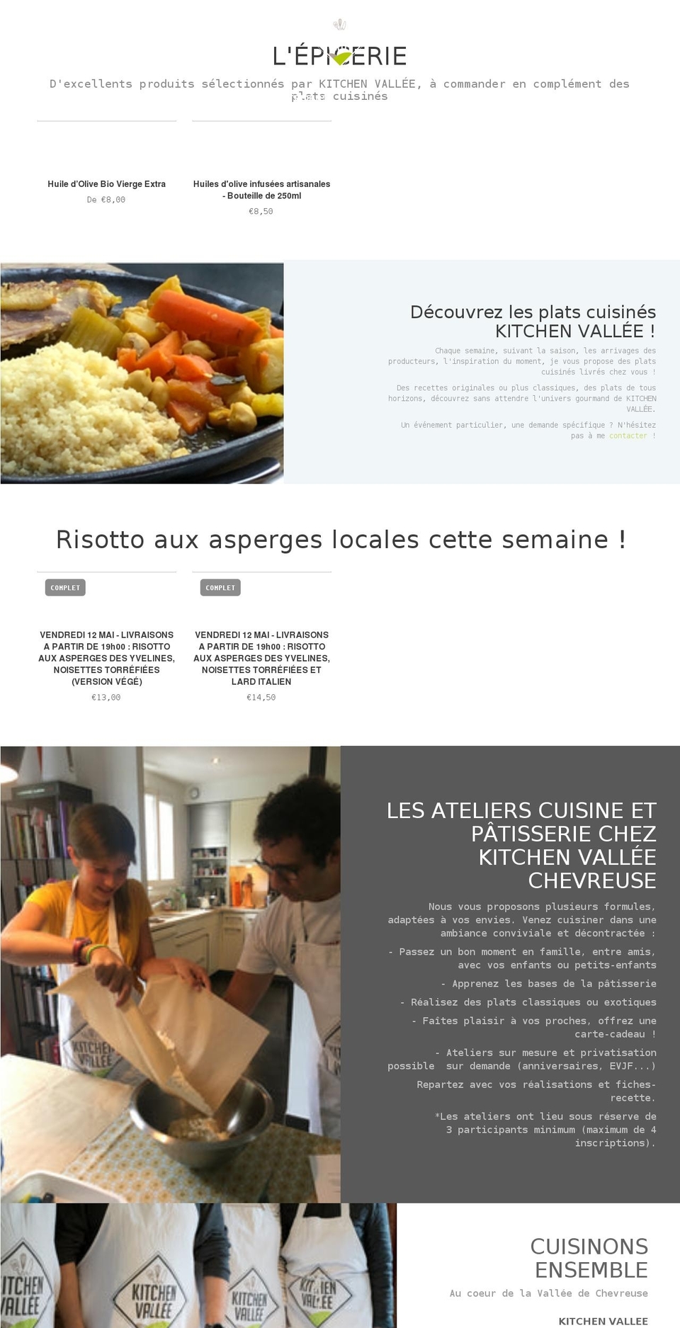 kitchenvallee.com shopify website screenshot