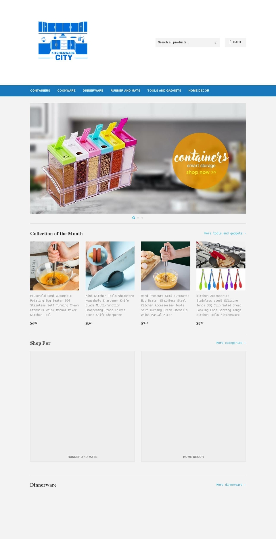 kitchenwarecity.com shopify website screenshot
