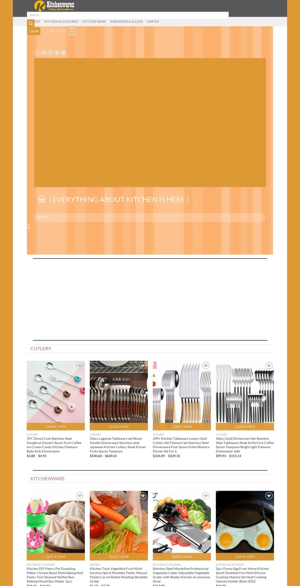 kitchenwarez.net shopify website screenshot