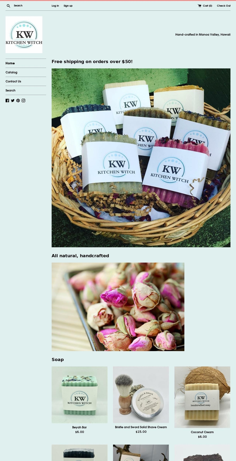 kitchenwitchhawaii.com — Shopify storefront screenshot