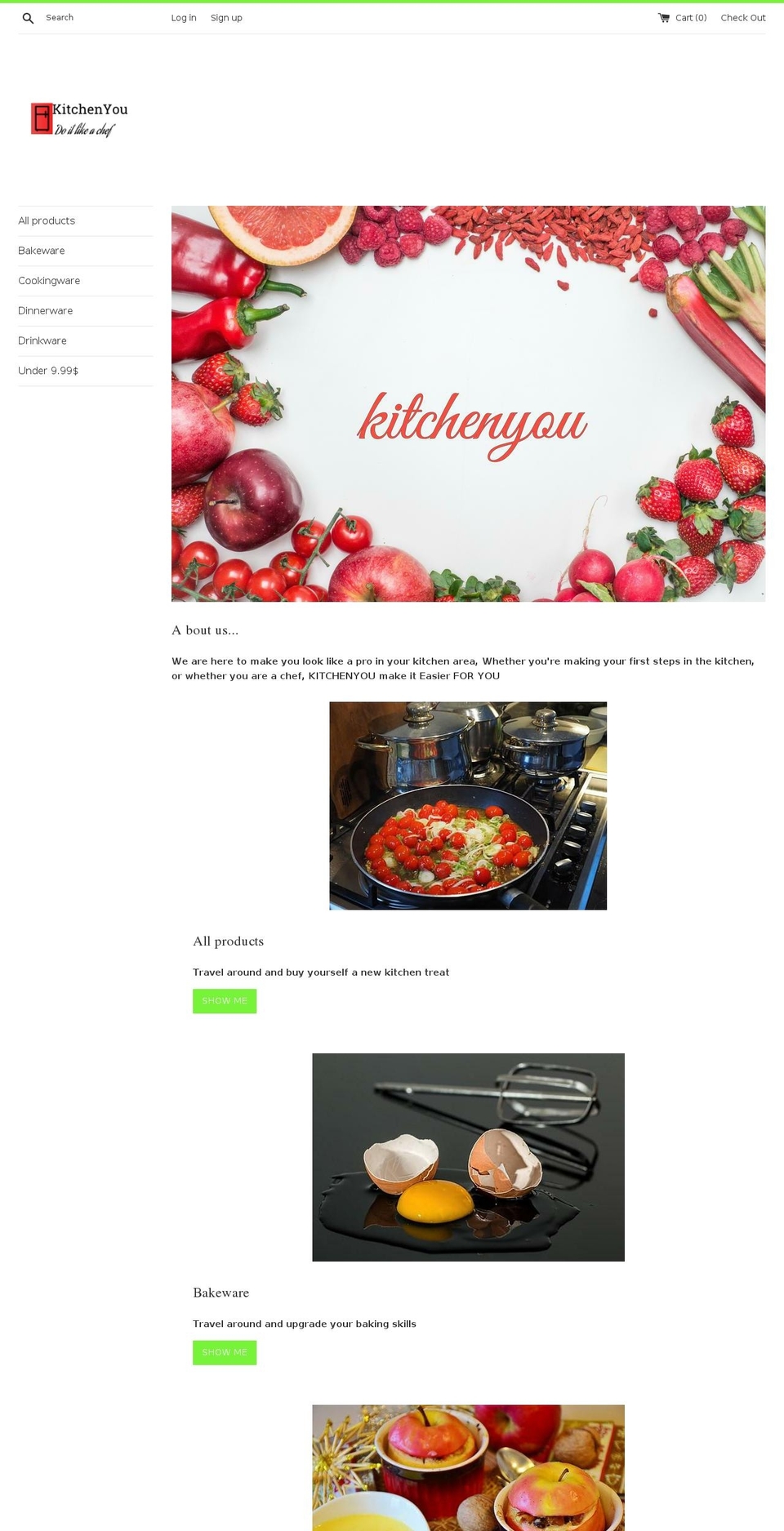 kitchenyou1.com — Shopify storefront screenshot