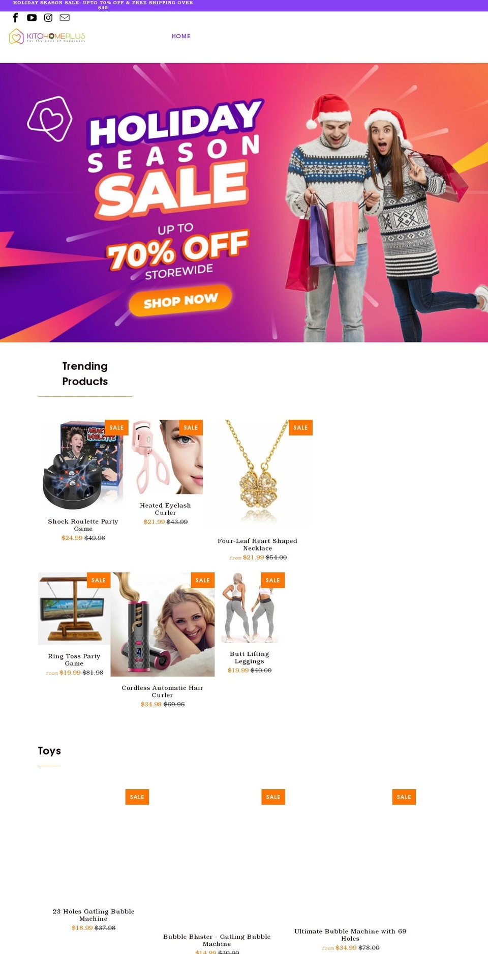 kitchomeplus.com shopify website screenshot