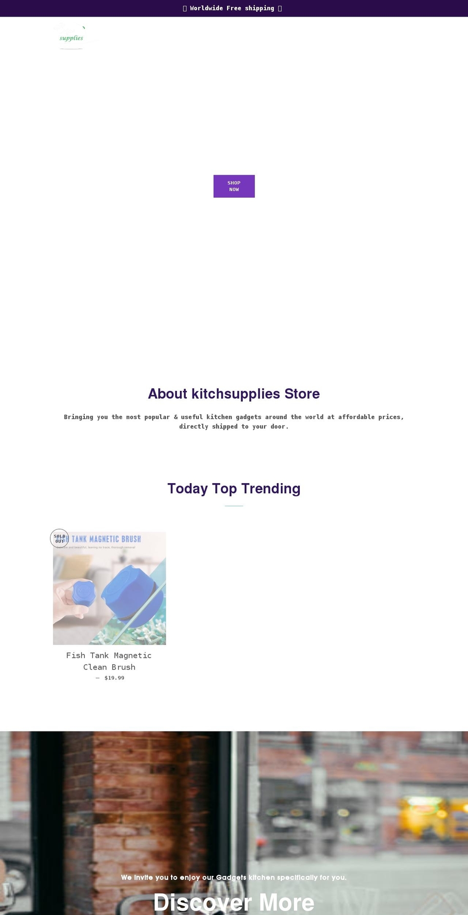 kitchsupplies.store shopify website screenshot