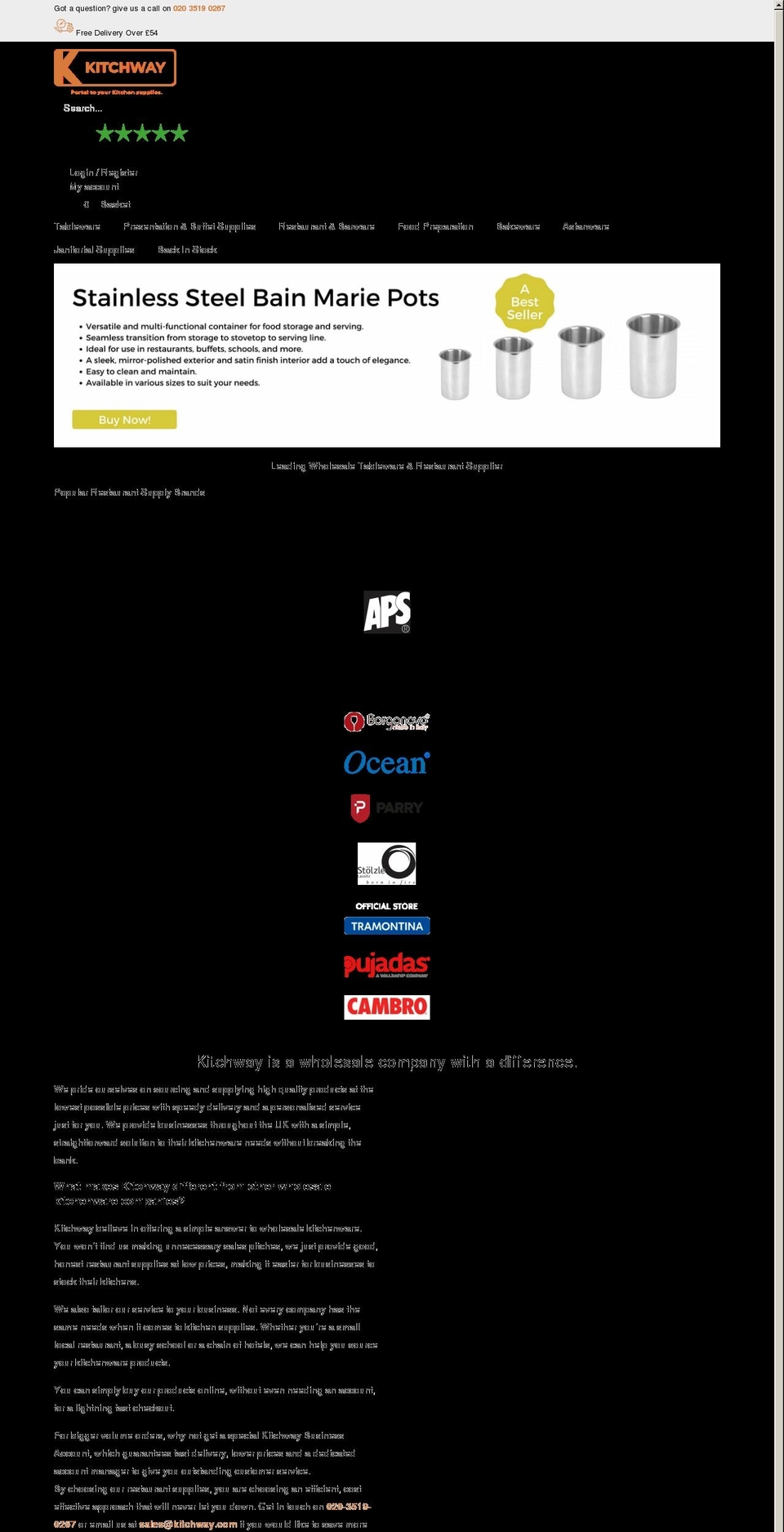 kitchway.com — Shopify storefront screenshot