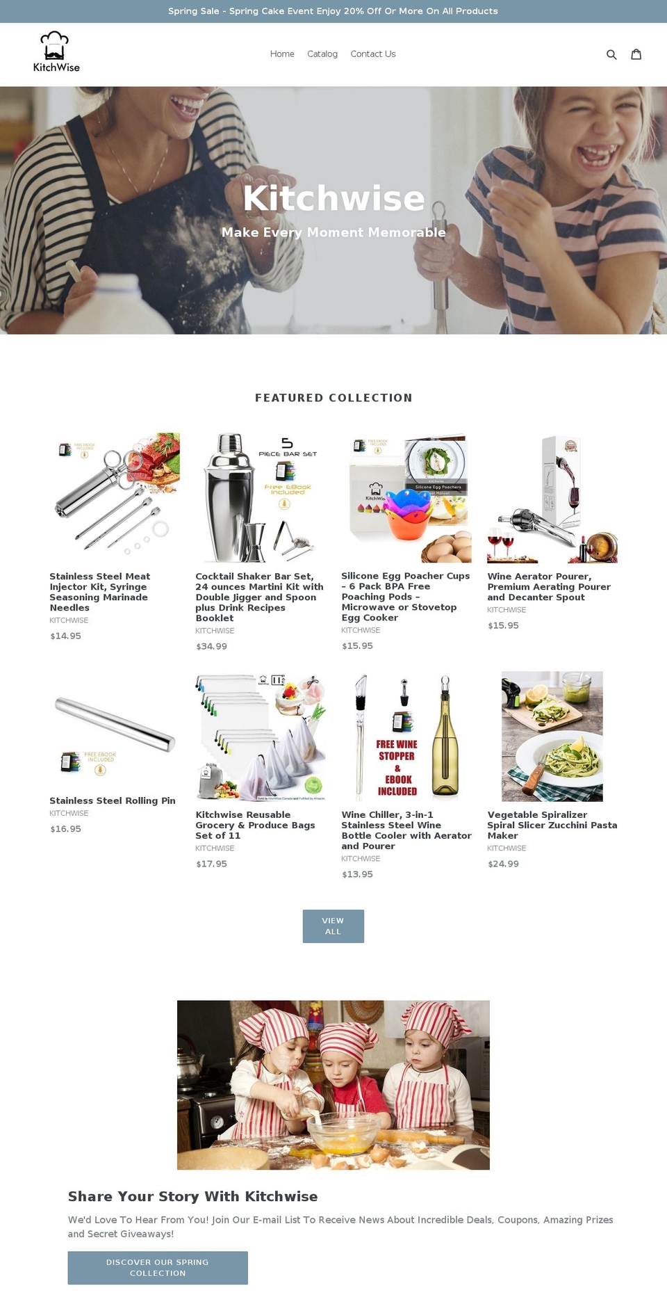 kitchwise.com — Shopify storefront screenshot