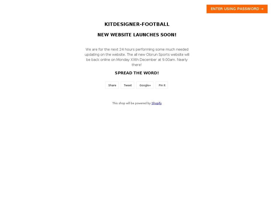 kitdesigner-football.myshopify.com shopify website screenshot