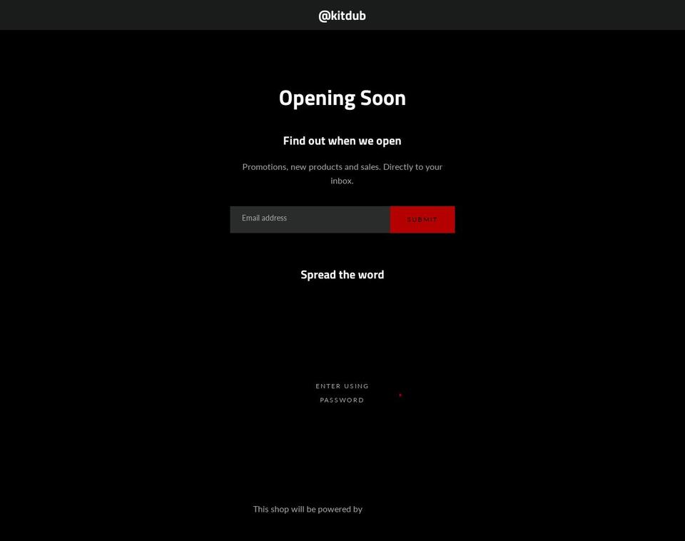 kitdubpainting.com shopify website screenshot