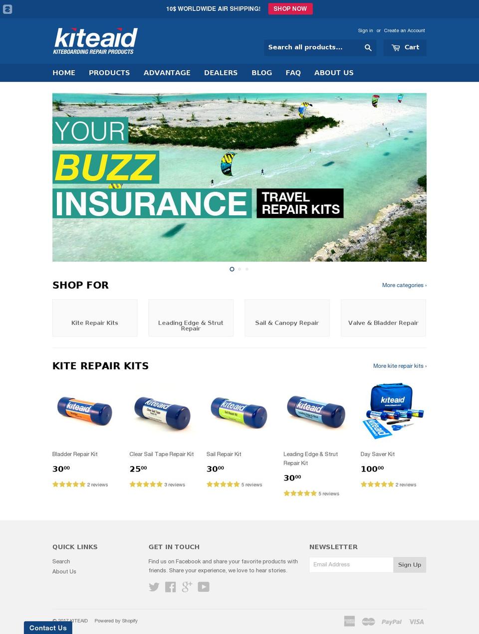 kiteaid.com shopify website screenshot