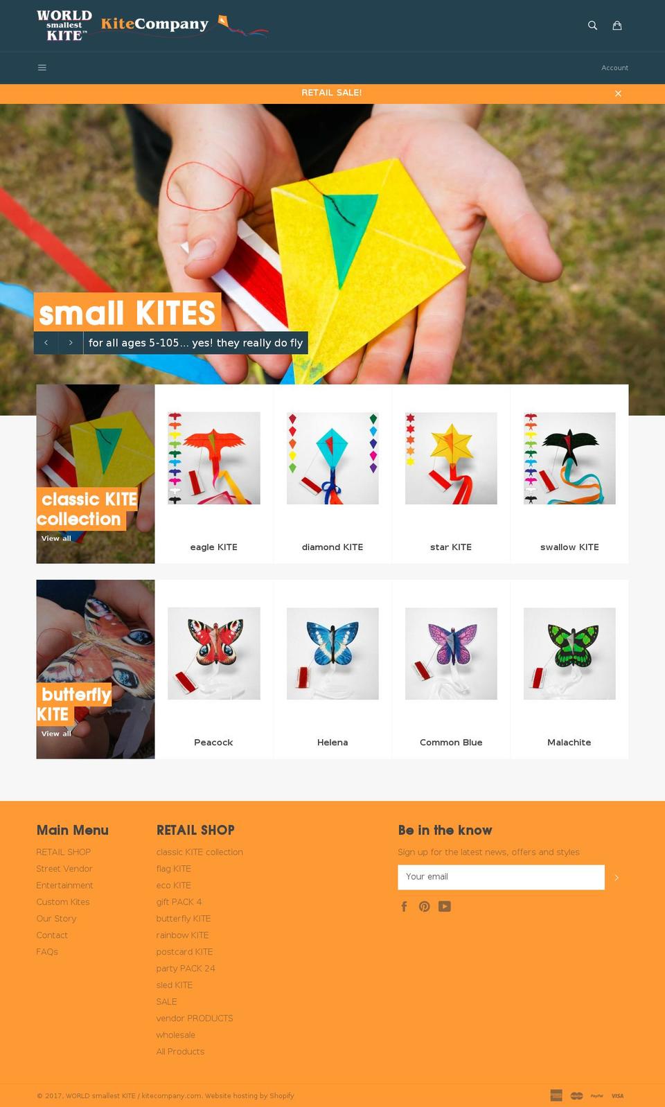 kitecompany.com shopify website screenshot