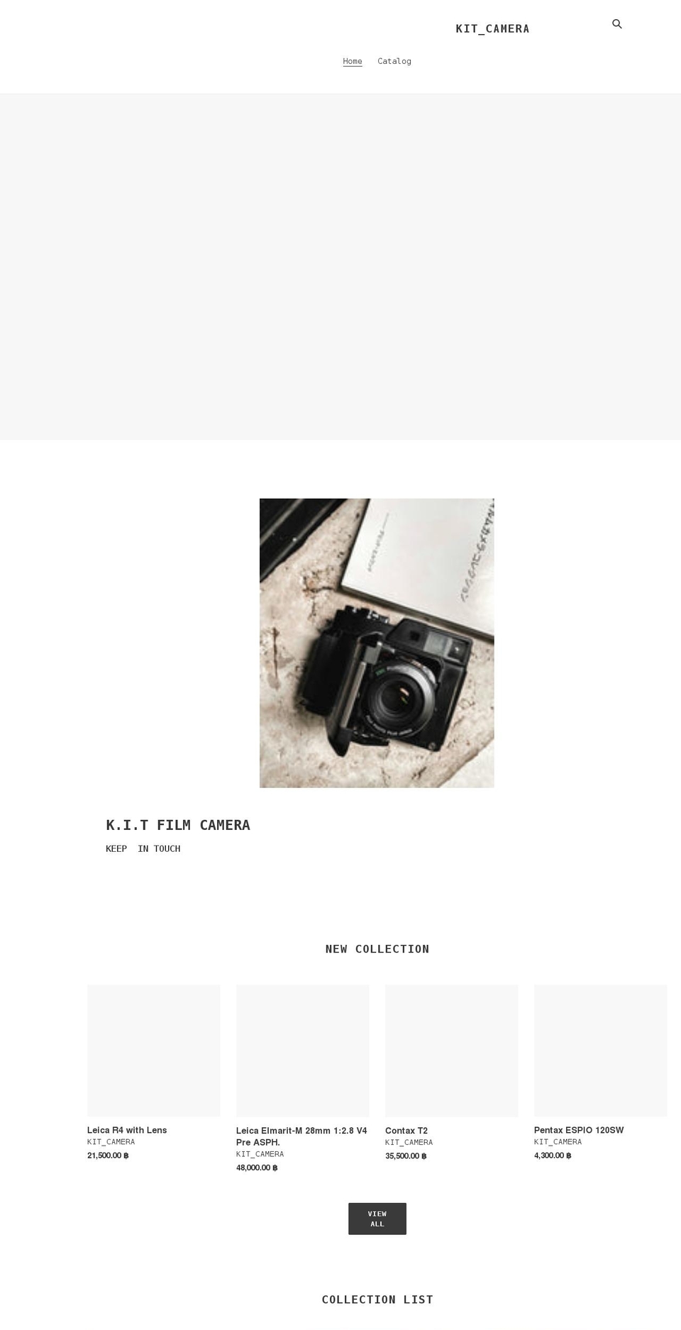 kitfilmcamera.com shopify website screenshot