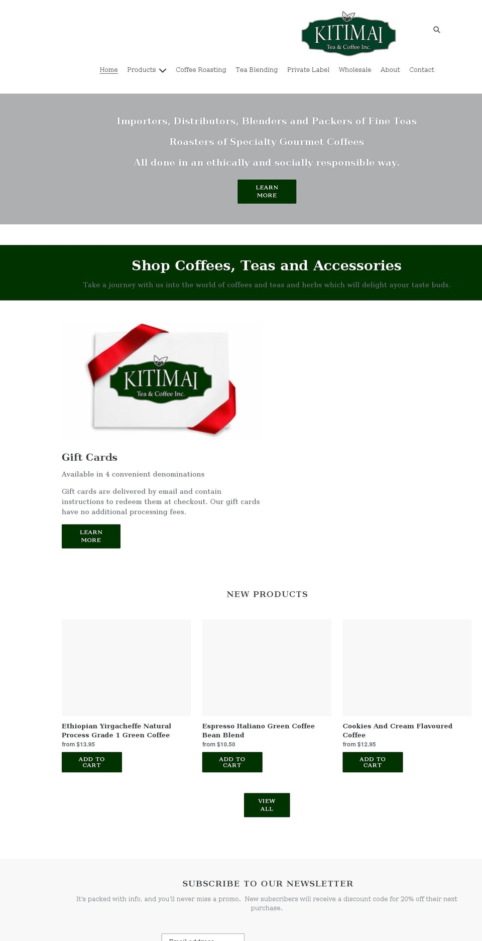 kitimai.com shopify website screenshot