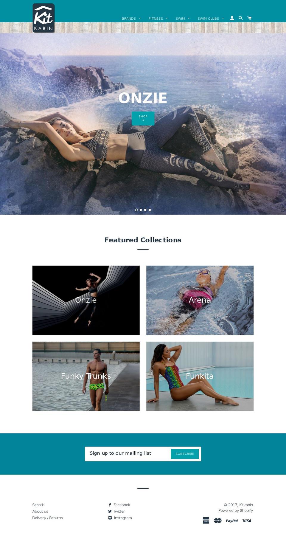 kitkabin.com shopify website screenshot