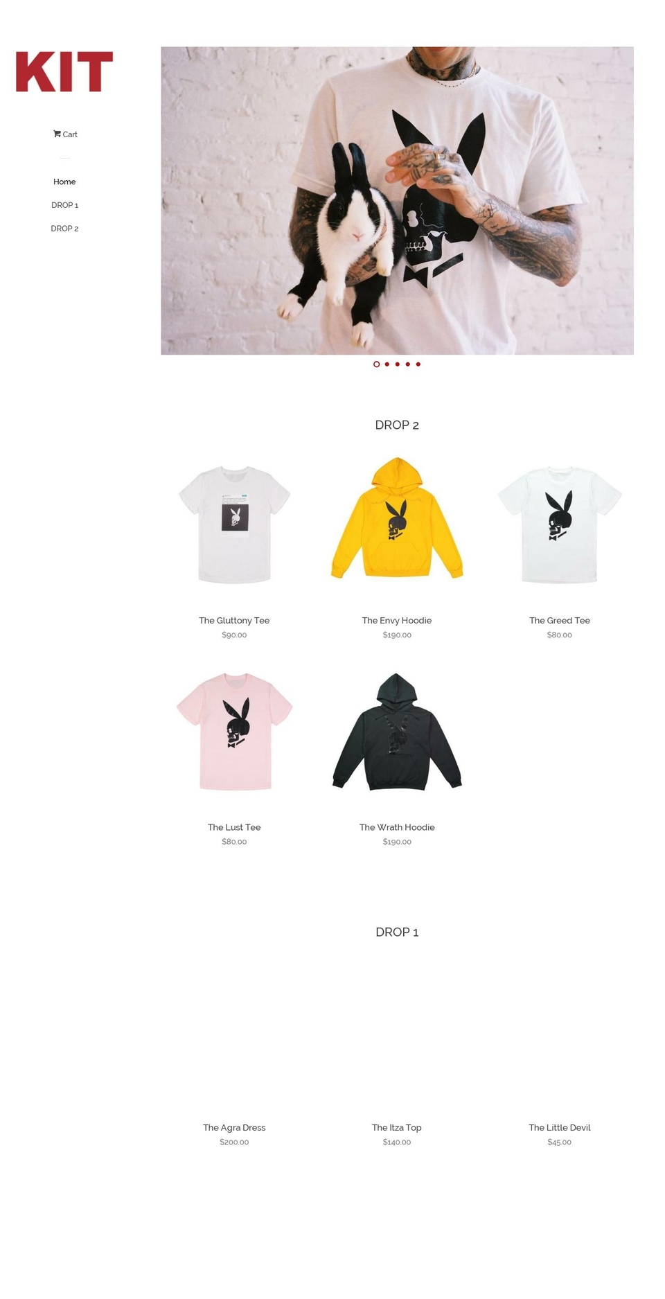 kitkeenan.com — Shopify storefront screenshot