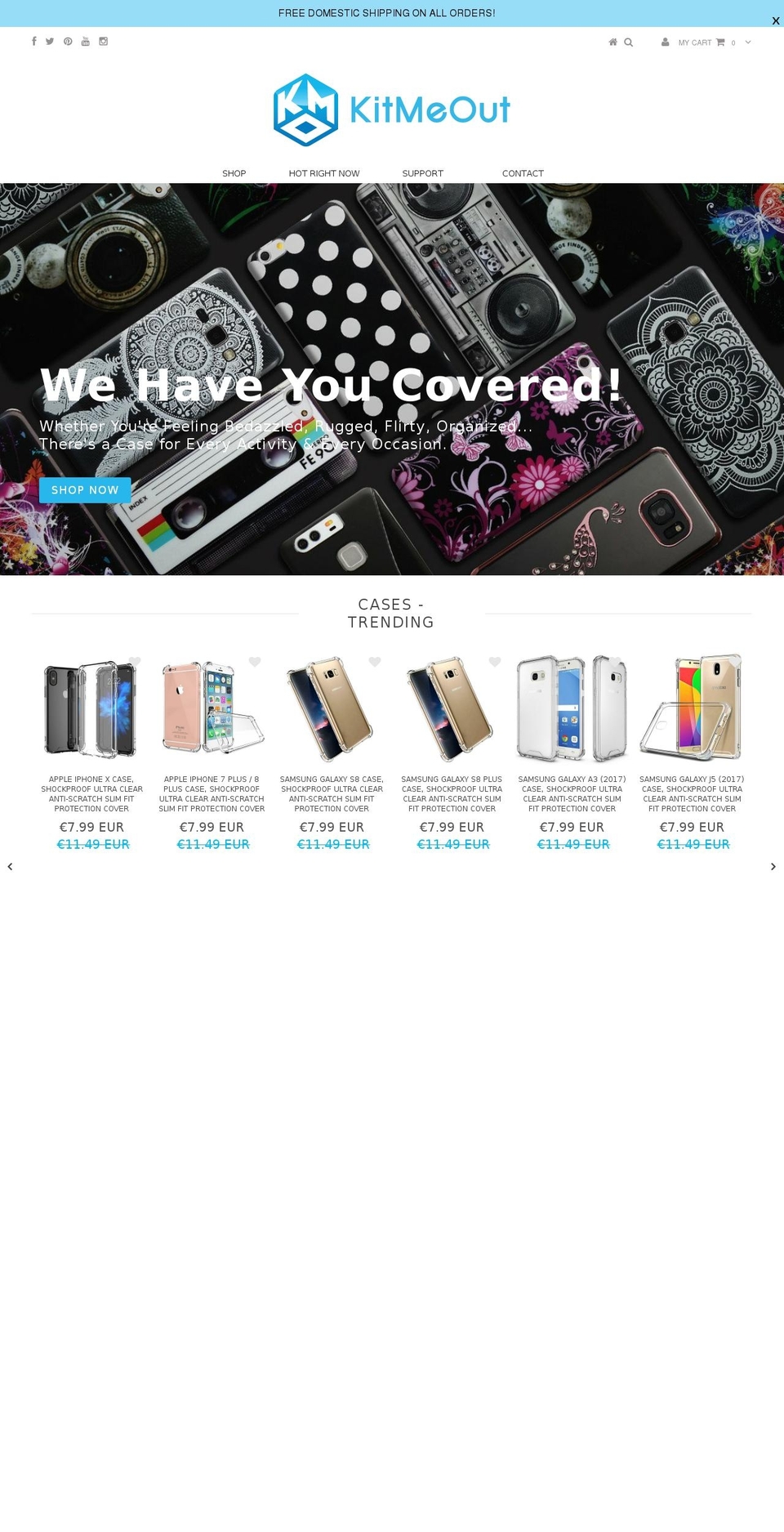 kitmeoutonline.com — Shopify storefront screenshot