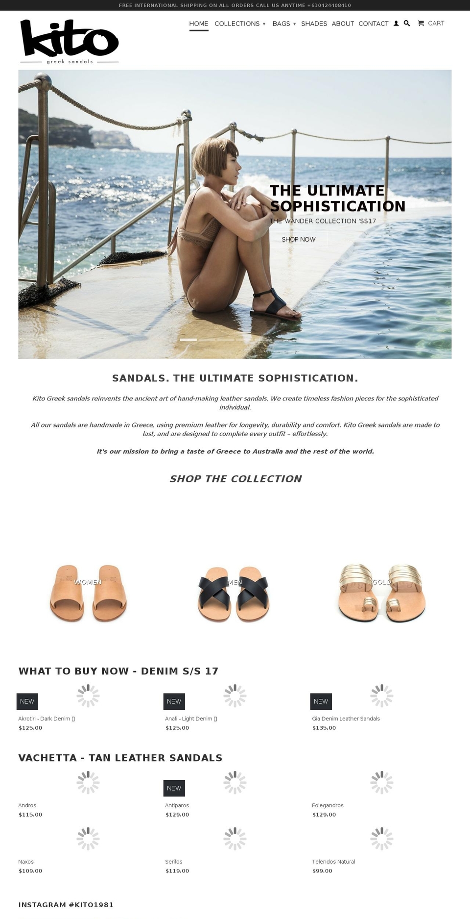 kito1981.com shopify website screenshot
