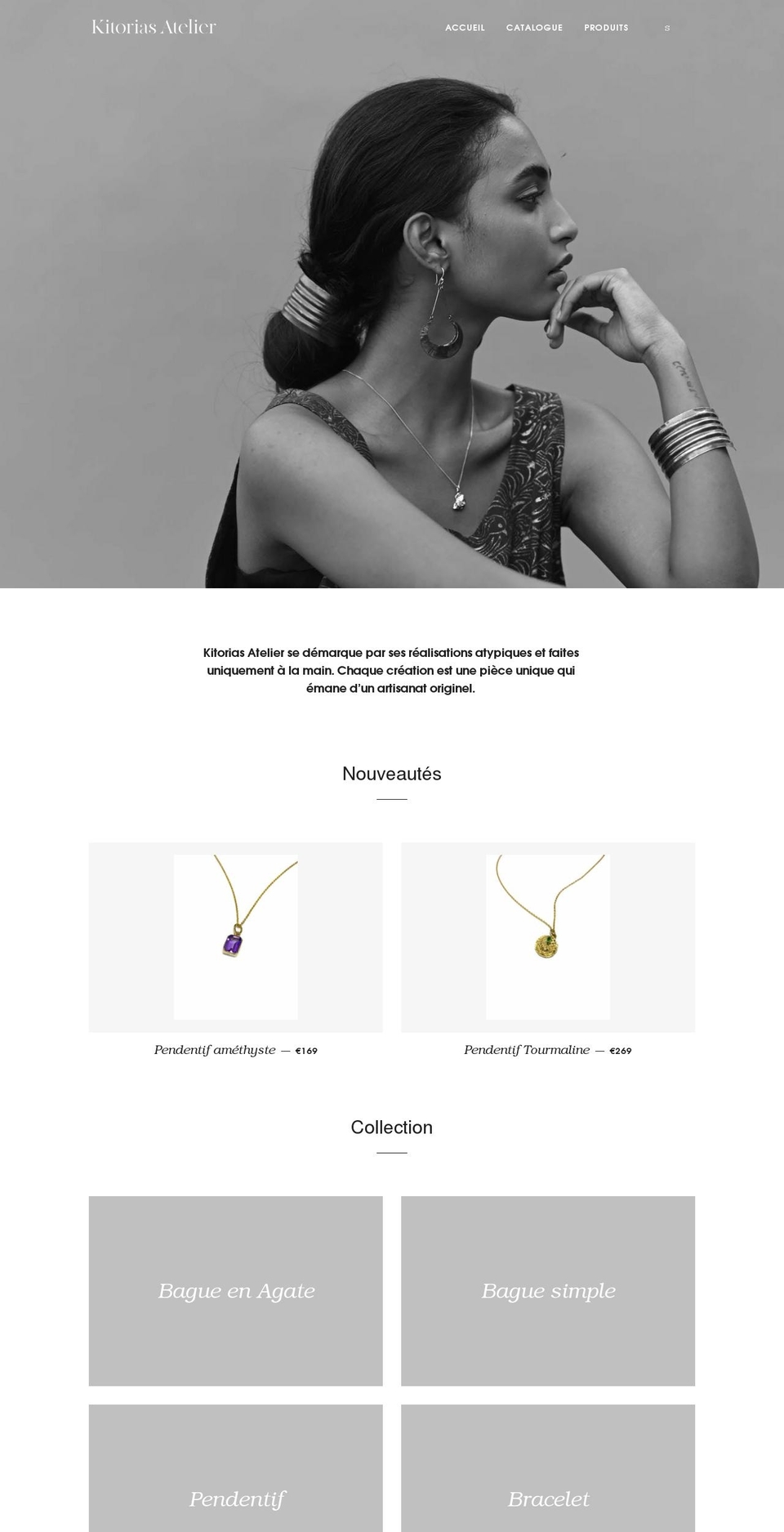kitoriasatelier.com shopify website screenshot