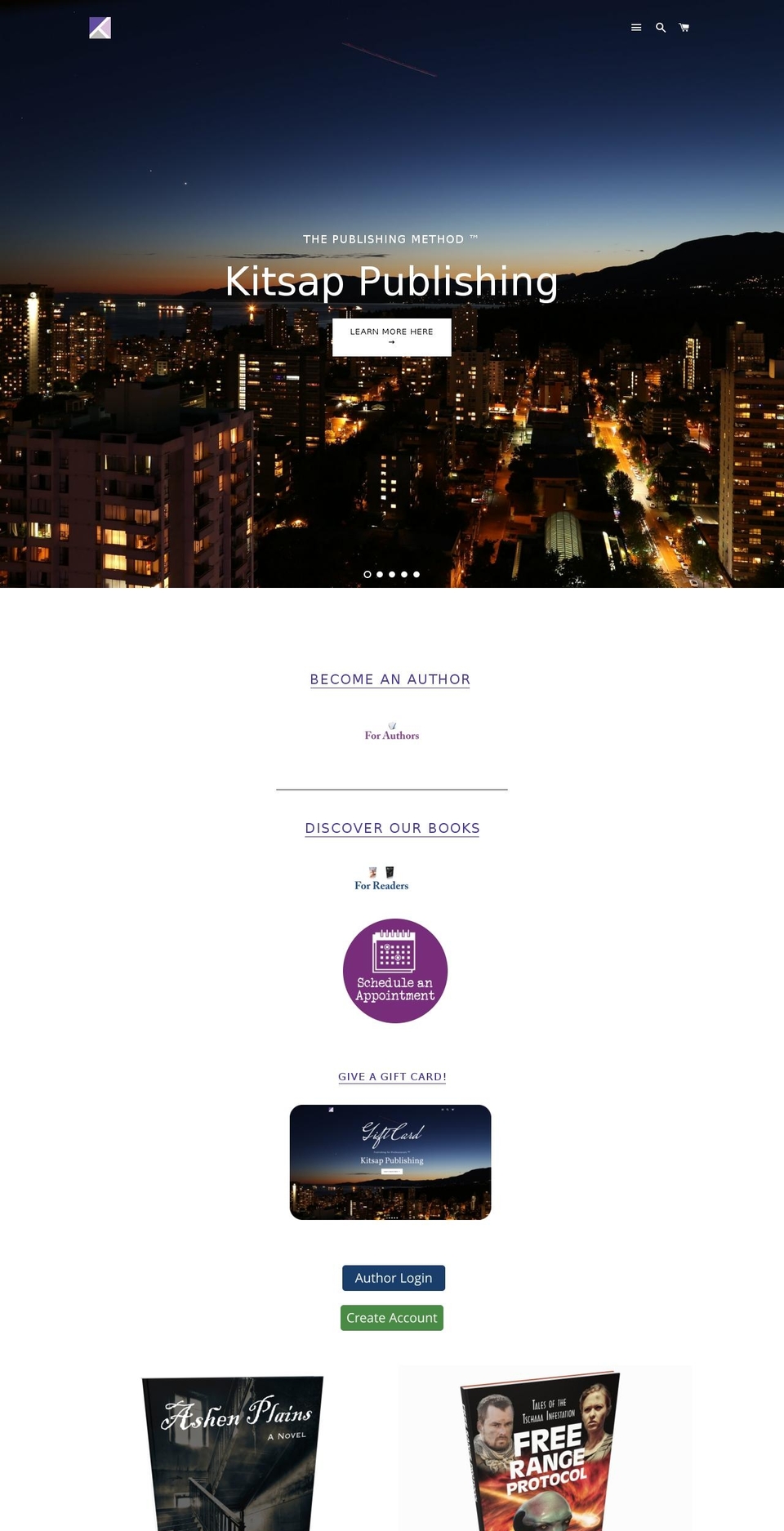 kitsappublishing.com shopify website screenshot