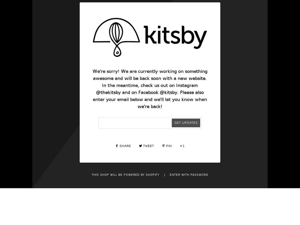 kitsby.com shopify website screenshot