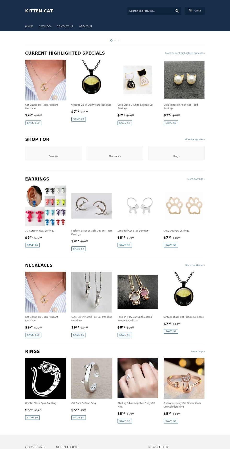 kitten-cat.com — Shopify storefront screenshot