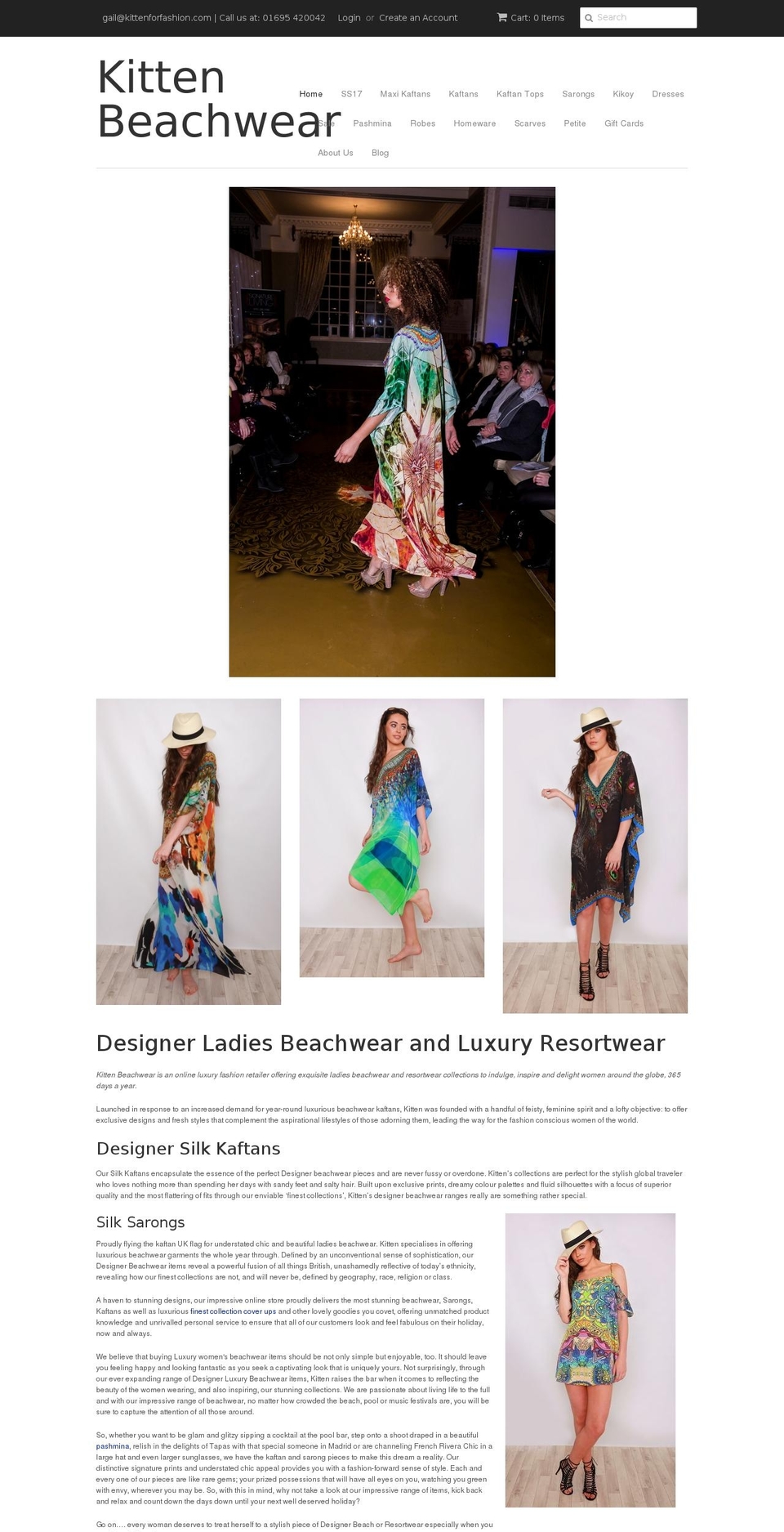 kittenbeachwear.com shopify website screenshot