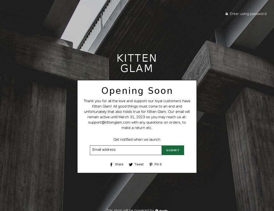 Christmas Shopify theme site example kittenglam.com