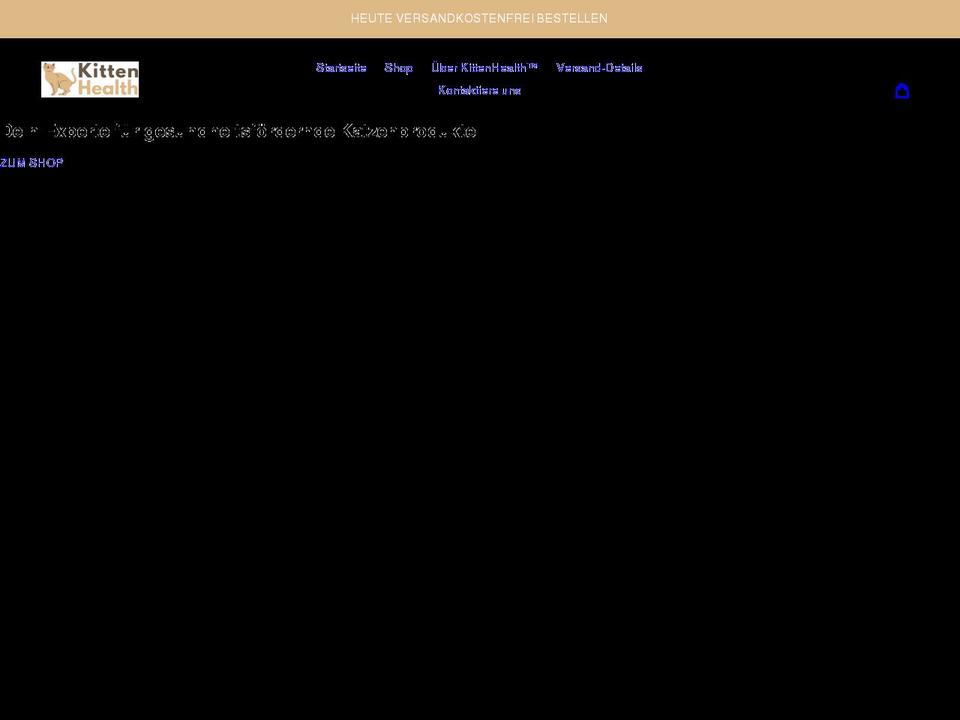 kittenhealth.de shopify website screenshot