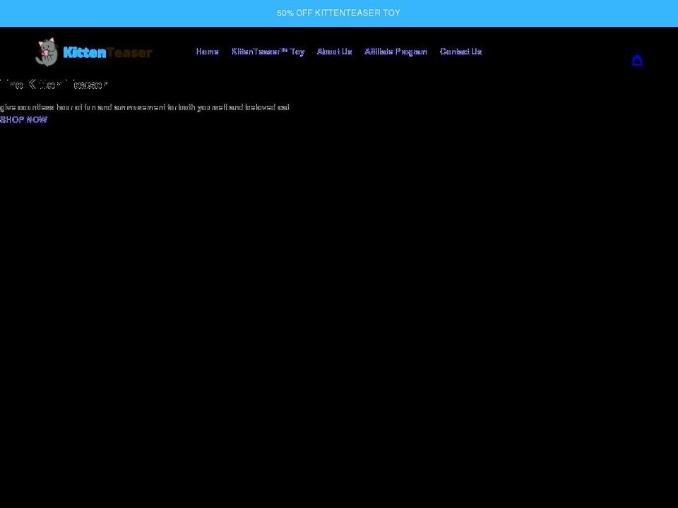 kittenteaser.com shopify website screenshot