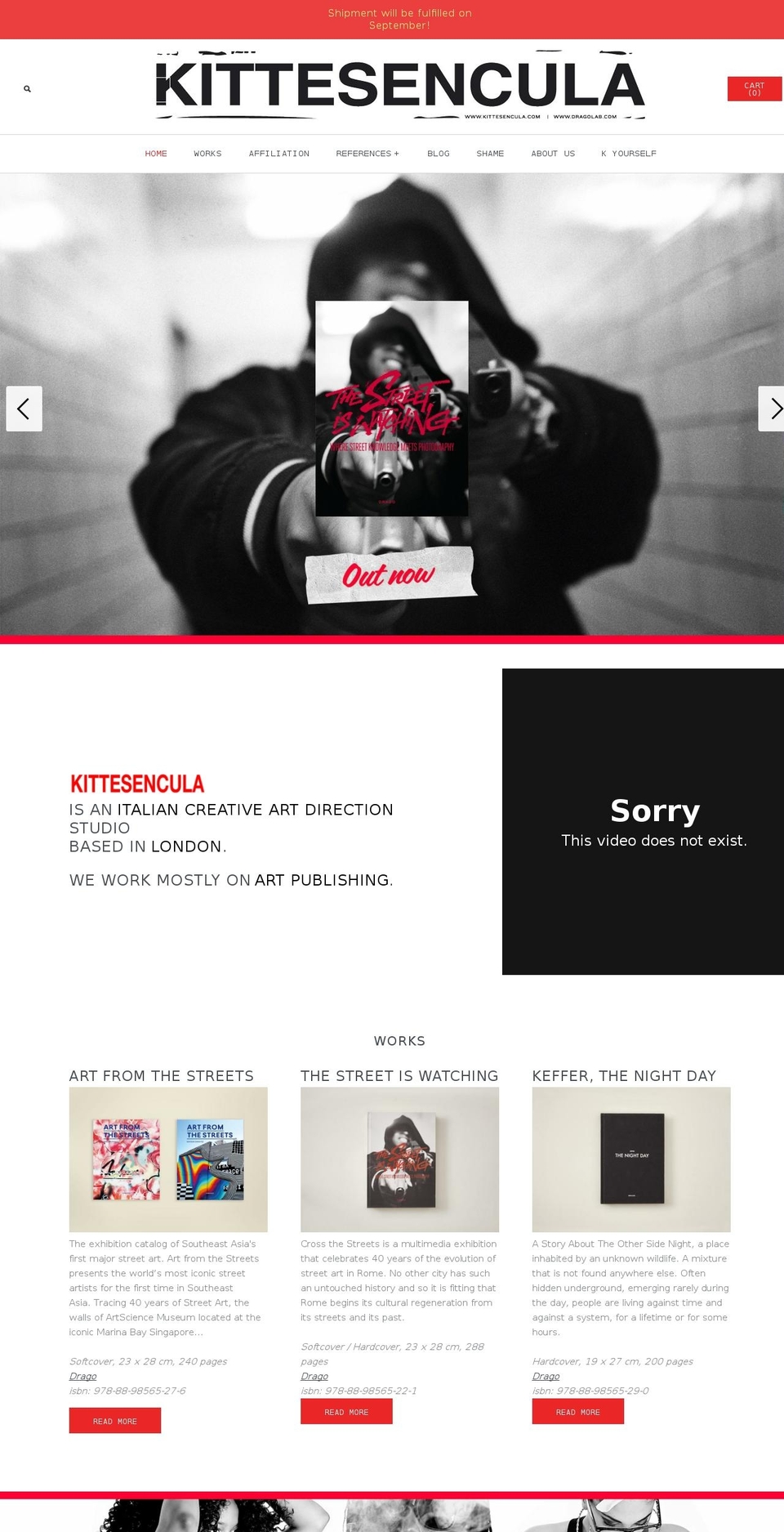 kittesencula.com shopify website screenshot