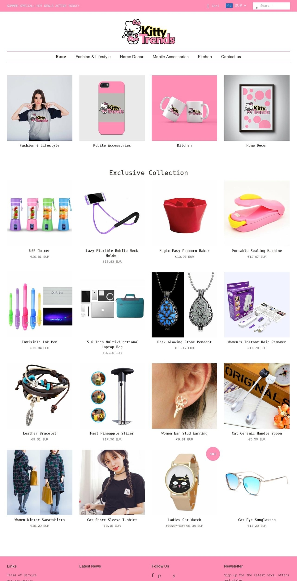 kittycase.myshopify.com shopify website screenshot