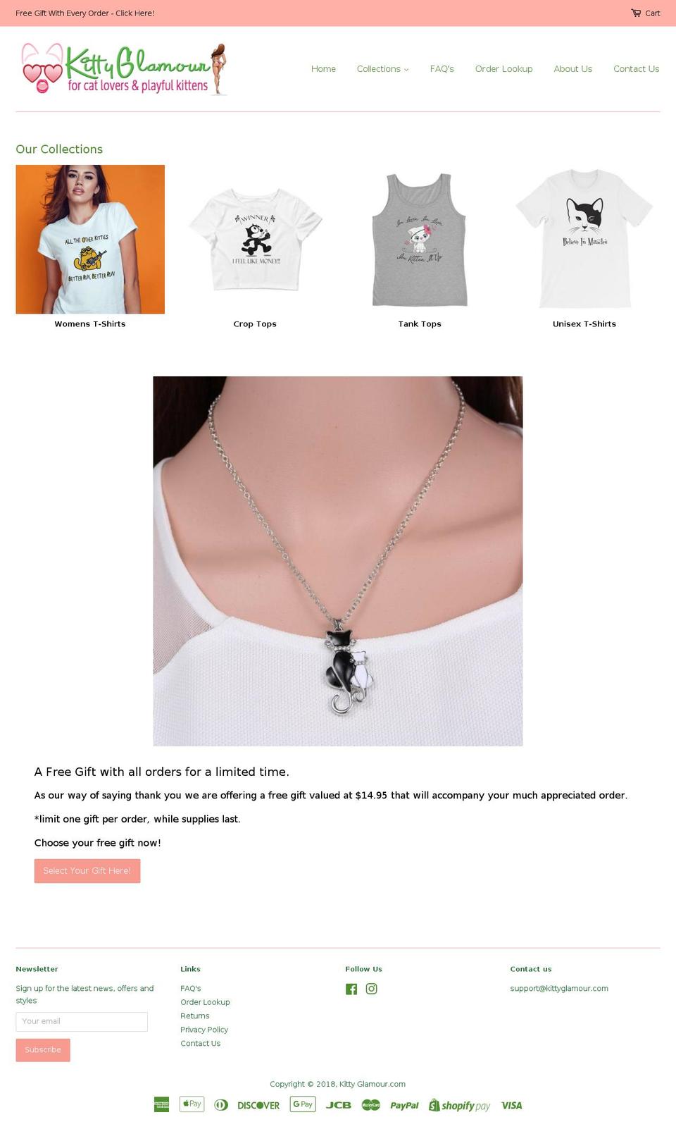 kittyglamour.com — Shopify storefront screenshot